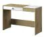 Bureau Sirte 10 | Chêne / Blanc / Gris brillant | 82 x 120 x 50 cm | Design moderne et rangements pratiques