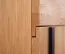 Vitrine Slatina 06 | Chêne/Noir | 146 x 91 x 45 cm | Massif partiel | Design moderne