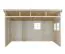 Abri de jardin adossé - 4,16 x 2,11 mètres, épaisseur des éléments 17mm