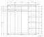 200 cm de large Armoire avec 7 casiers et 2 portes | Couleur: Gris Abbildung