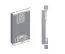 100 cm de large Armoire avec 5 casiers et 2 portes | Couleur : Blanc Abbildung