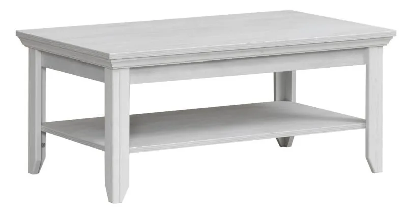Table basse design Bibaor 07 | Chêne blanc | 101 x 61 x 45 cm | Élégance et robustesse
