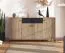 Commode / Trois portes battantes / 1 tiroir / Couleur : Chêne Artisan / Noir / 6 compartiments / Dimensions : 170 x 40 x 90 cm / Buffet / ABS protection des bords