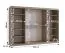 Armoire | Cachemire | 3 portes | 10 compartiments | 250 x 62 x 200 cm | miroir décoratif | 2 tringles à vêtements | armoire à portes coulissantes | finition haut de gamme