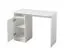 Bureau neutre Rovat 02 | 3 compartiments | Blanc & poignées grises | 74,5 x 100 x 50 cm | Design moderne