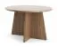 Table basse | table ronde | 75 x 75 x 47 cm | table d'appoint | petite table de salon | couleur noyer | chants ABS | Belladere 07