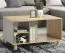 Table basse Atlanta | Décor hêtre et gris clair | 100 x 60 x 53 cm | 3 niches de rangement