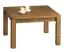 Table basse Jussara 15, couleur : ambre, chêne massif - 100 x 100 x 39 cm (L x P x H)