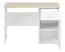 Chambre d'enfant - Bureau Egvad 18, couleur : blanc / hêtre - Dimensions : 79 x 117 x 51 cm (H x L x P), avec 1 porte, 1 tiroir et 2 compartiments