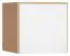 Attache pour armoire à une porte Arbolita 16, couleur : chêne / blanc - Dimensions : 45 x 47 x 57 cm (H x L x P)