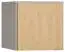 Élément pour armoire à une porte Nanez 34, couleur : gris / chêne - Dimensions : 45 x 47 x 57 cm (H x L x P)