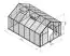 Serre - Serre Rucola XL12, parois : verre trempé 4 mm, toit : 6 mm HKP multiparois, surface au sol : 12,5 m² - Dimensions : 430 x 290 cm (lo x la)