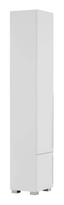 Armoire à portes battantes Burgos 02, Couleur : Blanc - 215 x 40 x 38 cm (h x l x p)
