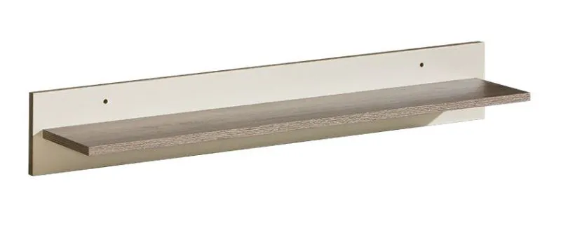 Étagère murale Cavalla 08 | Chêne et crème | 15 x 96 x 20 cm | Design moderne