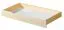 Tiroir pour lit 37, couleur : naturel, solide - 20 x 75 x 150 cm (H x l x L)