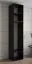 Armoire élégante Karpaten 10, Couleur : Noir - Dimensions : 236,5 x 50 x 47 cm (h x l x p)