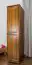 Armoire en bois de pin massif, couleur chêne 003 - Dimensions 190 x 47 x 60 cm (h x l x p)