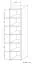 Armoire Cianjur 15, couleur : Chêne / Blanc - Dimensions : 209 x 50 x 40 cm (H x L x P)