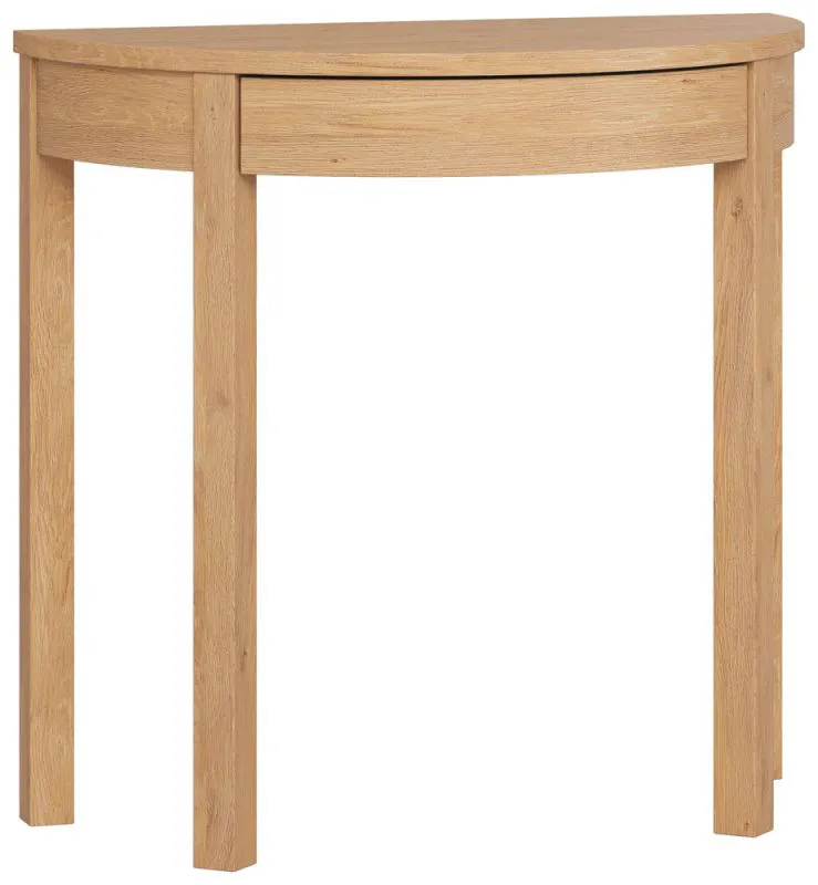 Table de maquillage élégante couleur chêne | 80 x 43 x 78 cm | Tiroir Soft Close | Design moderne