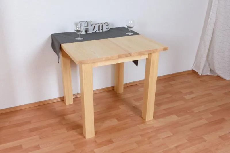 Bois massif Table 80x80 cm Pin, Couleur: Naturel Abbildung