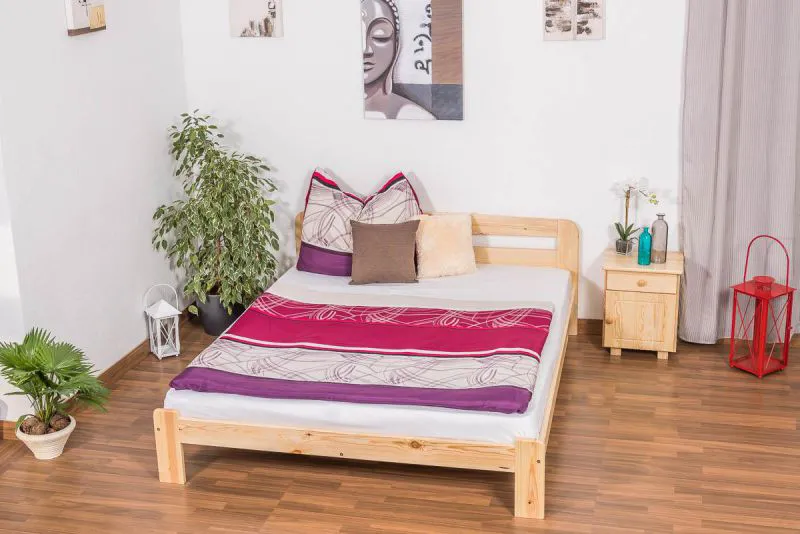Lit Pin 160 x 200 cm Naturel Abbildung
