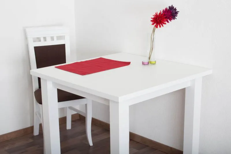 Table en bois 90 x 90 cm massif Abbildung