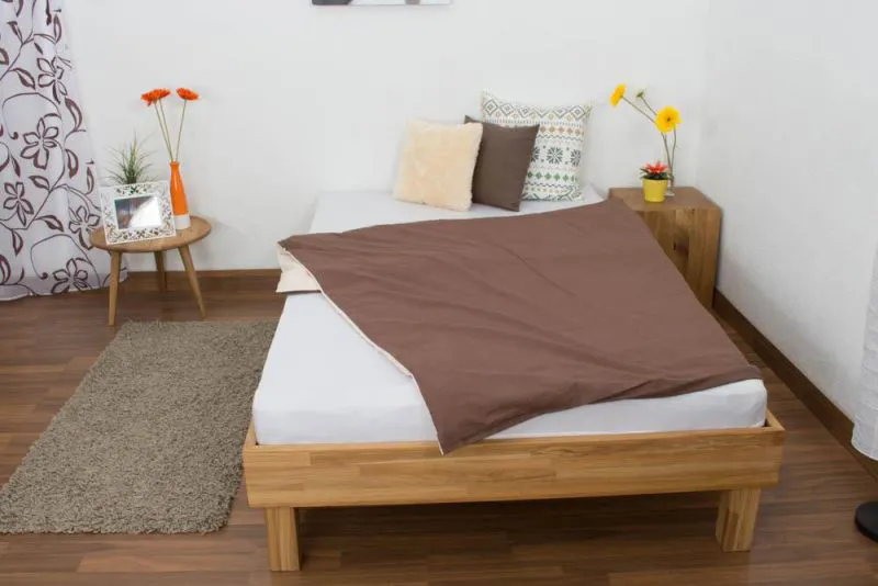 Chêne Lit Futon 120 x 200 cm huilé Abbildung