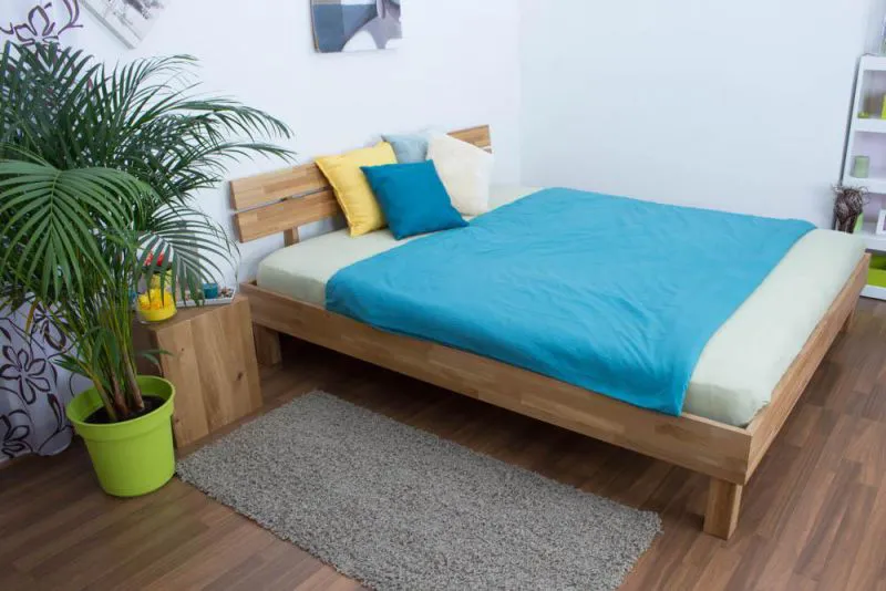 Lit en bois Chêne 180 x 200 cm huilé Abbildung