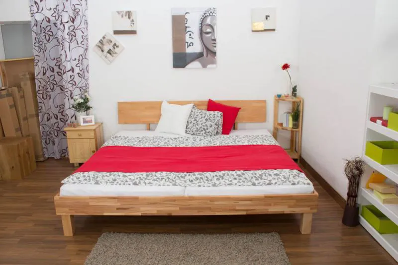 Lit Futon Coeur de Hêtre 200 x 200 cm huilé Abbildung