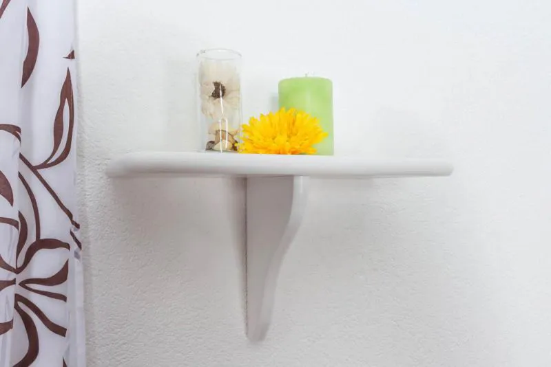 Bibliothèque - 40 cm de large, Pin Bois-massif, Couleur: Blanc Abbildung