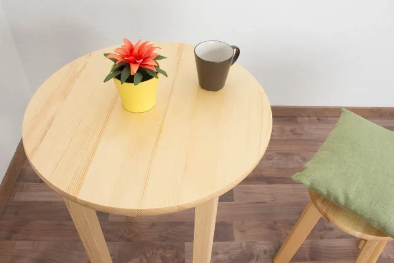 Table 60x60 cm Pin massif, Couleur: Naturel Abbildung
