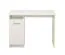Bureau neutre Rovat 02 | 3 compartiments | Blanc & poignées grises | 74,5 x 100 x 50 cm | Design moderne