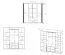 Armoire spacieuse Dagali 01 | 2 tiroirs | Portes miroir | Chêne/Noir | Soft-Close | Finition moderne