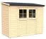 Abri de jardin Mainz 02 avec plancher, Naturel - en éléments de 19 mm, surface au sol : 2,95 m².