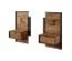 Ensemble de chambre à coucher - Ensemble B Jendouba / 3 pièces / Couleur : Châtaigne / Anthracite / Système de fermeture Soft-Close / Poignées et Pieds : Métal / 1 commode / 2 tables de chevet