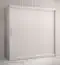 Armoire avec grand espace de rangement Balmenhorn 13, Couleur : Blanc mat - Dimensions : 200 x 180 x 62 cm (h x l x p), avec 10 compartiments et deux tringles à vêtements