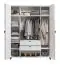 Armoire à portes battantes / armoire Chiflero 40, couleur : blanc - Dimensions : 239 x 185 x 57 cm (H x L x P)