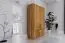 Armoire à portes battantes / Penderie Wooden Nature Premium Kapiti 14, chêne sauvage massif huilé - Dimensions : 206 x 135 x 53 cm (H x L x P)