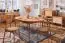 Table de salle à manger à ralonge Wellsford 55, en bois de hêtre massif huilé - Dimensions : 160-205 x 90 cm (l x p)