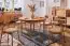 Table de salle à manger à ralonge Wellsford 53, bois de hêtre massif huilé - Dimensions : 120-160 x 120 cm (l x p)