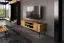 Meuble TV Rolleston 27, chêne sauvage massif huilé - Dimensions : 57 x 180 x 46 cm (H x L x P)