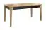 Table de salle à manger extensible "Topusko" 32, couleur : chêne / noir, partiellement massif - Dimensions : 160 - 250 x 90 cm (L x P)