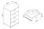 Commode de style moderne Lowestoft 08, couleur : Chêne de Sonoma - Dimensions : 85 x 50 x 40 cm (H x L x P)