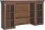 Étagère vitrine pour commode Sentis, couleur : marron foncé - 97 x 168 x 40 cm (H x L x P)
