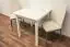 Table en bois de pin massif blanc Junco 233B (carrée) - 75 x 75 cm (L x P)