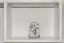 Étagère suspendue / étagère murale en pin blanc massif Junco 286 - Dimensions : 56 x 125 x 20 cm (H x L x P)
