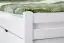 Lit simple / Lit fonctionnel "Easy Premium Line" K1/ Voll incl 2 tiroirs et 2 panneaux de recouvrement, 90 x 200 cm hêtre massif laqué blanc