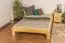 Lit simple / lit d'appoint en bois de pin massif, naturel A10, avec sommier à lattes - dimension 140 x 200 cm
