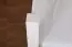 Lit superposé Patrick en hêtre massif laqué blanc avec plateau de bureau, y compris sommier à lattes déroulable - 90 x 200 cm