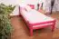 lit d'enfant / lit d'adoléscent "Easy Premium Line" K1/2n, en hêtre massif verni rose - Dimensions : 90 x 200 cm